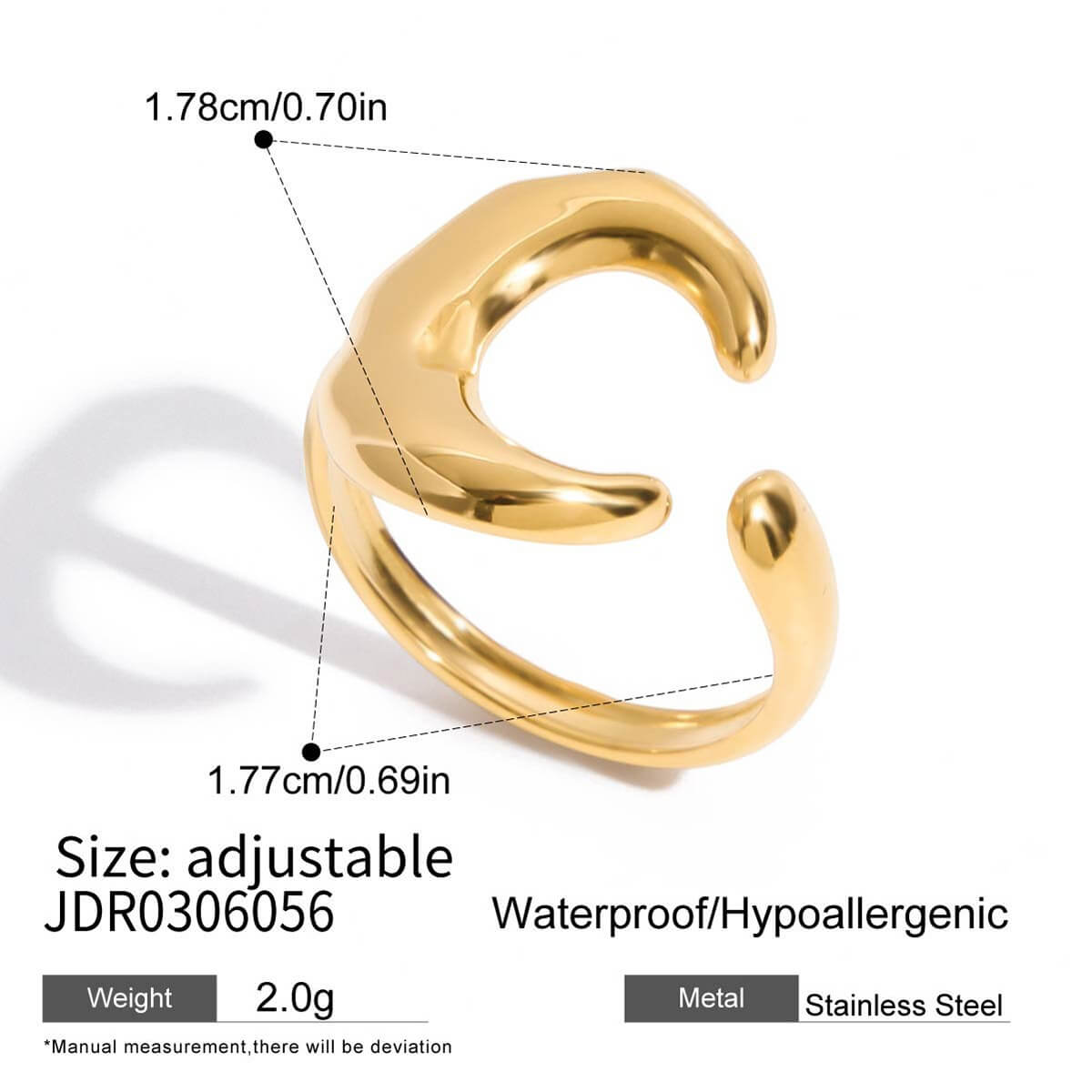 Waterproof Celestial Sun Moon Rings