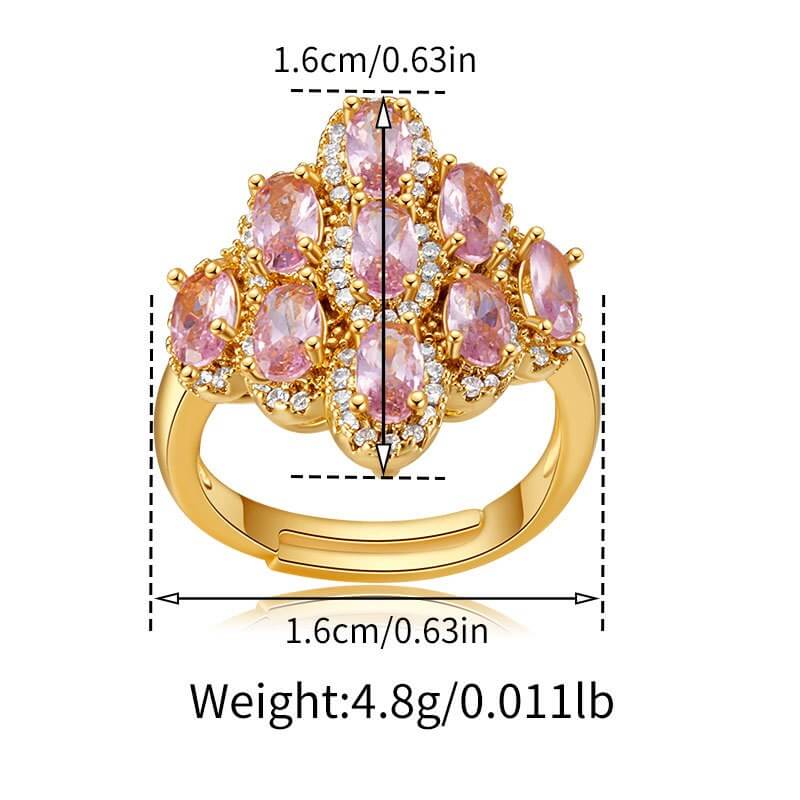 18K Gold plated Copper Fashion Rings