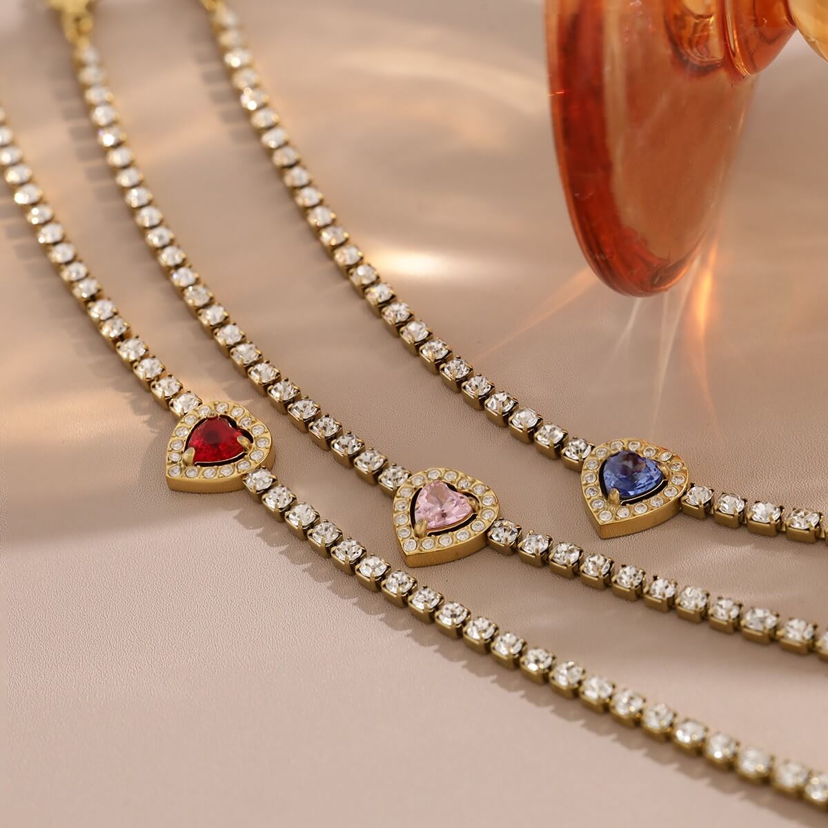 Stainless Steel Zircon Tennis Bracelet