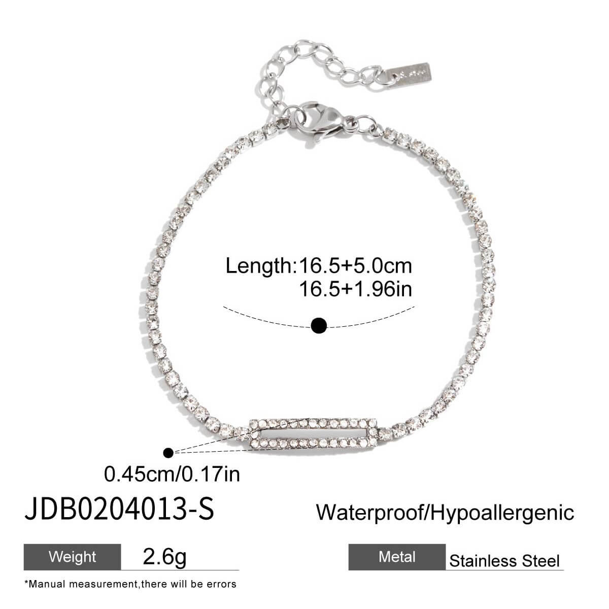 18K Gold Plated Butterfly & Crystal Bracelet Stack Set