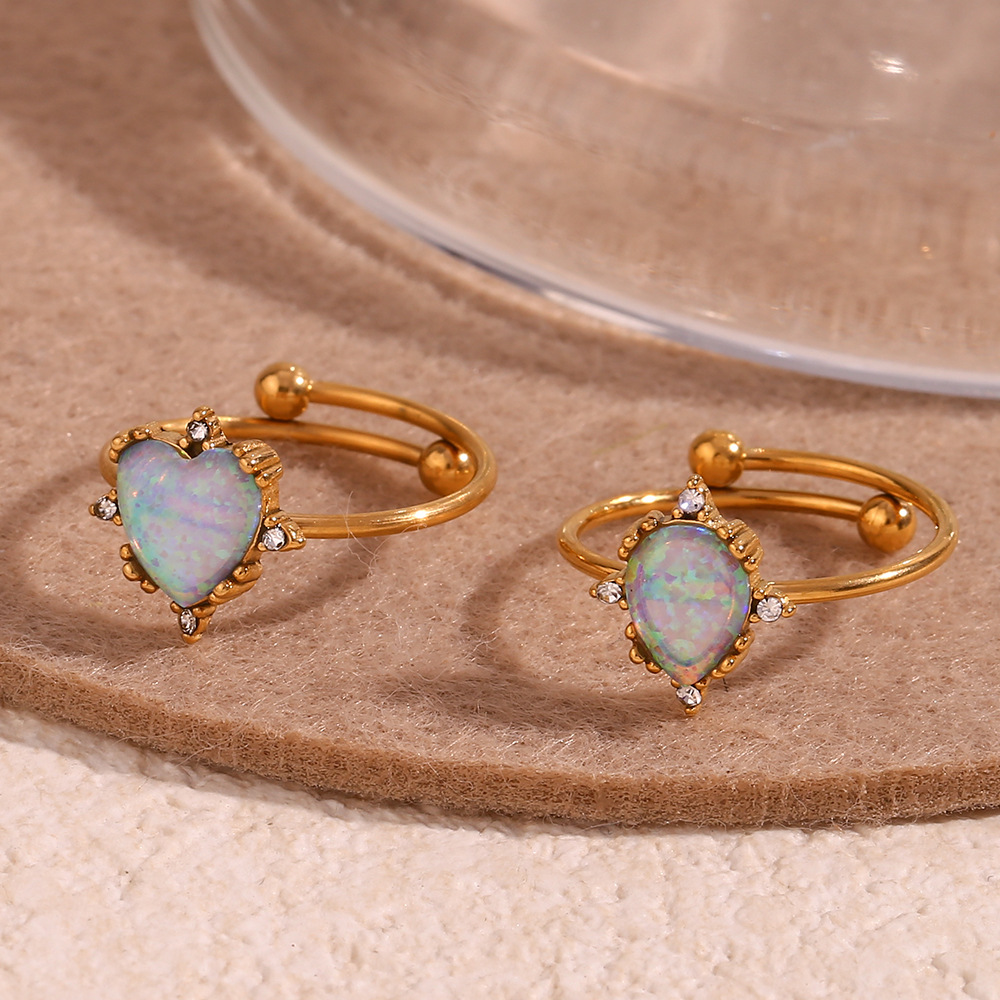 Vintage Opal Gold Statement Ring