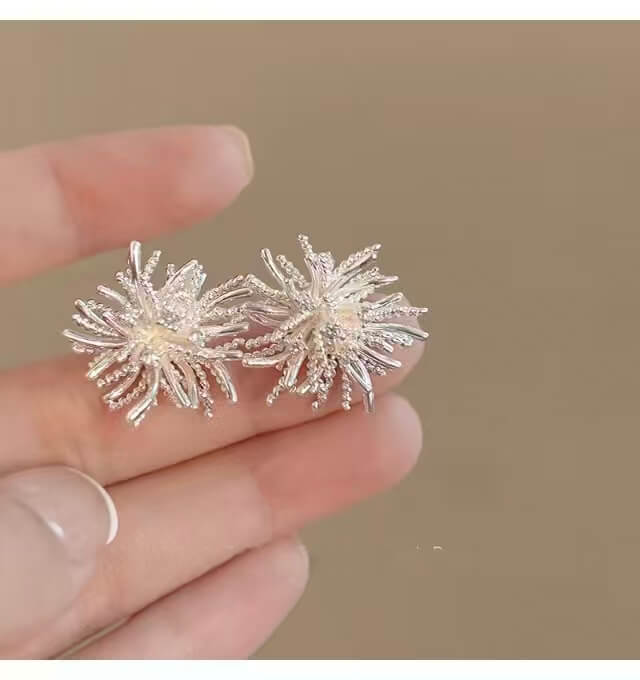 Burst Fireworks Cluster Stud Earrings