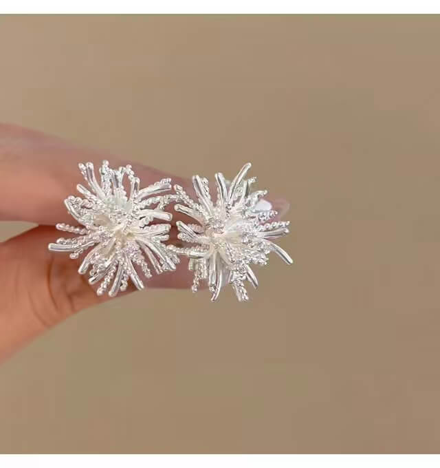 Burst Fireworks Cluster Stud Earrings