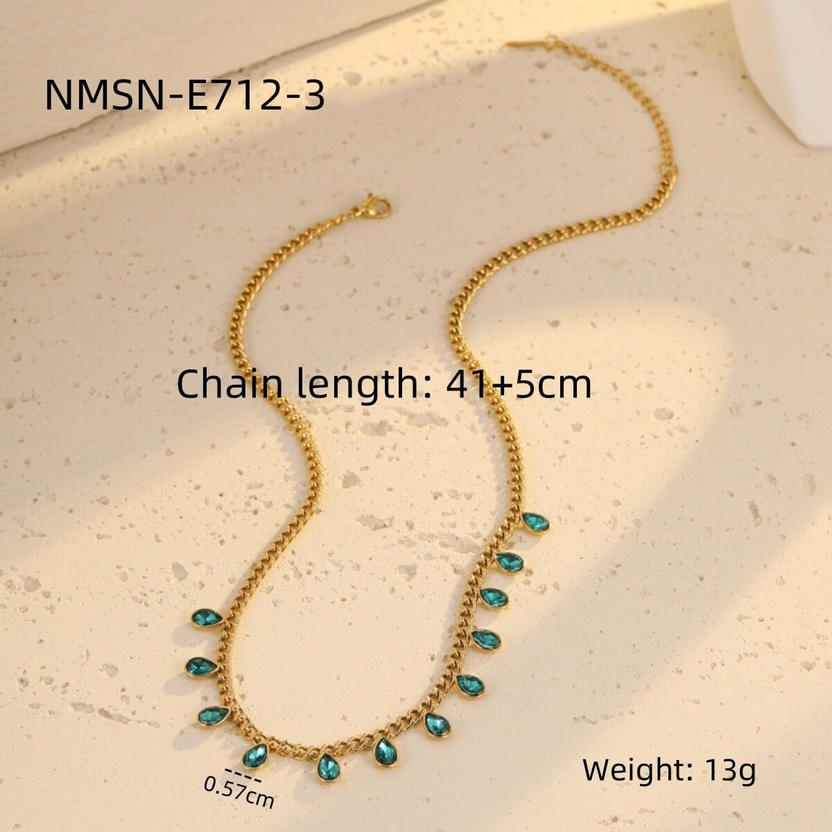 18K Gold Plated Zircon Heart Charm Choker Necklace