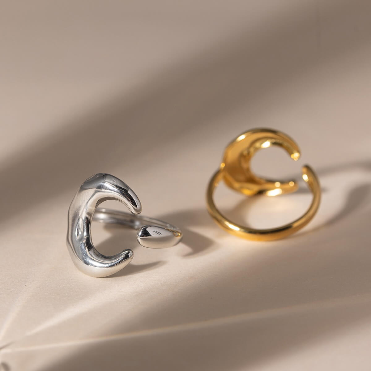 Waterproof Celestial Sun Moon Rings