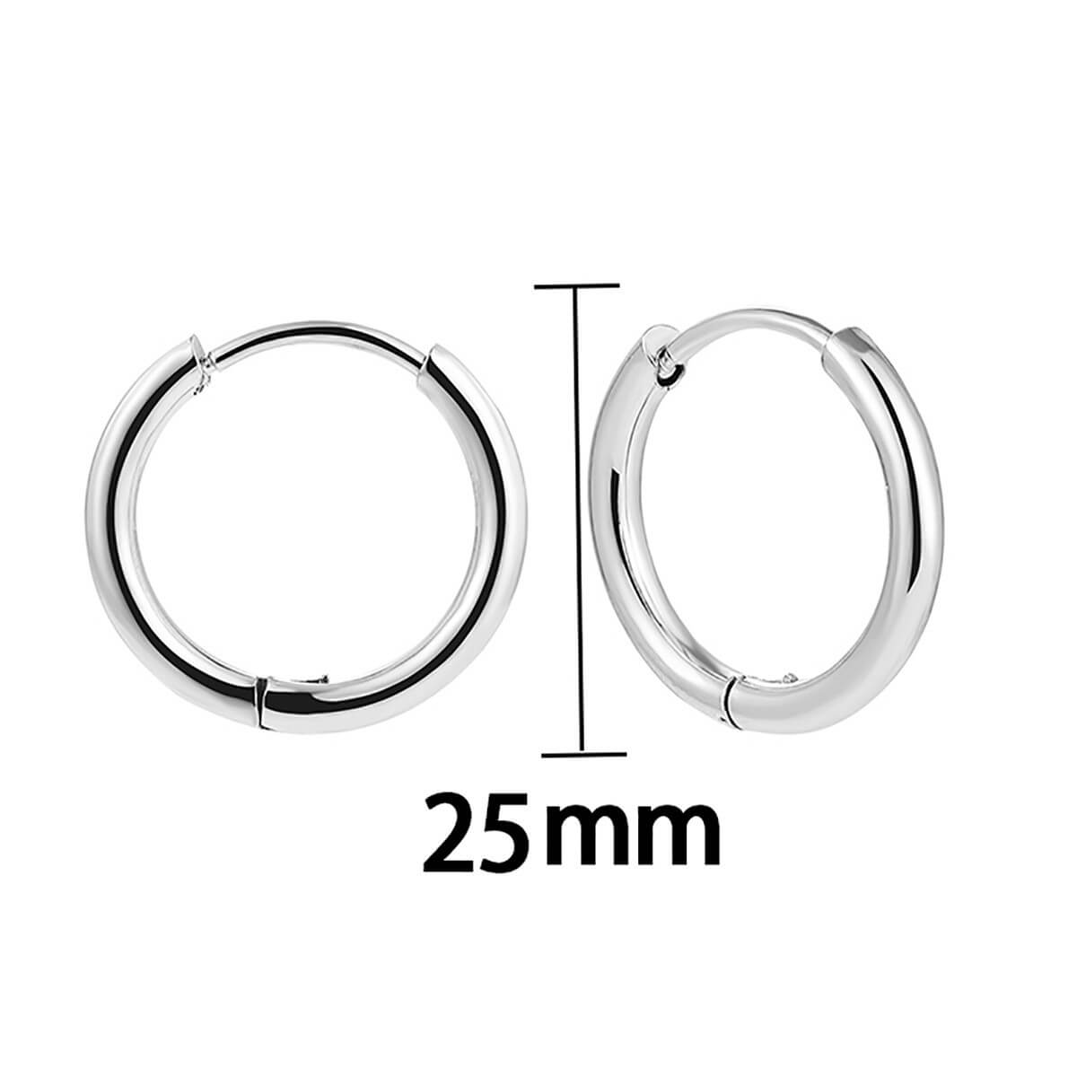 Classic Minimalist Gold Hoop Earrings - 18K Gold Plated Brass