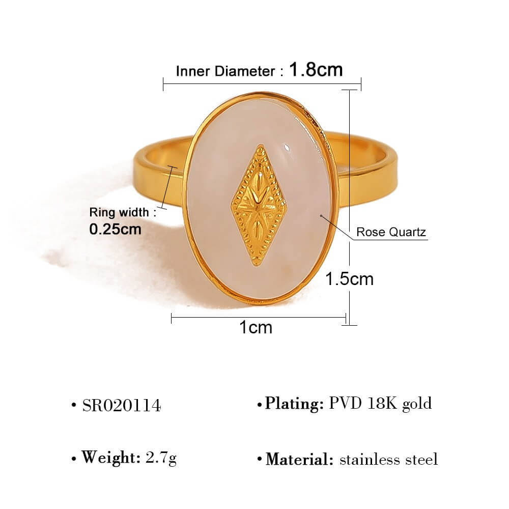 18K Gold Gemsbone Rings
