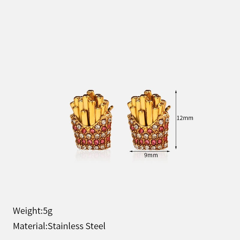 French Retro Chunky Gold Drop Earrings Collection