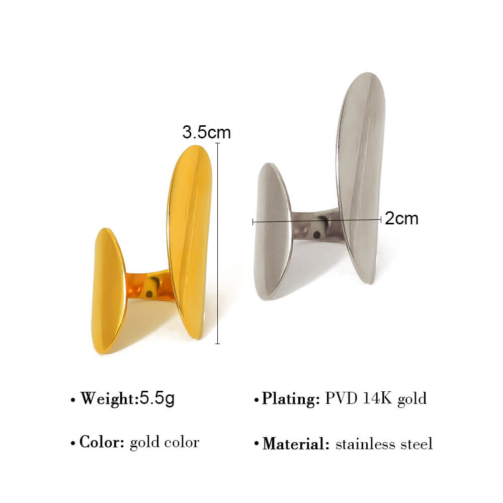 Minimalist Dual Shield Open Armor Ring
