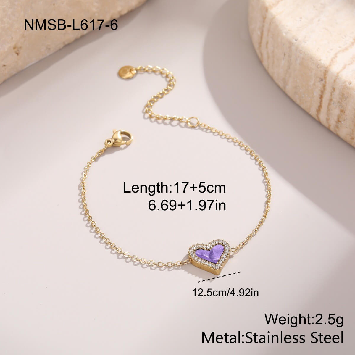 Heart Charm Bracelet