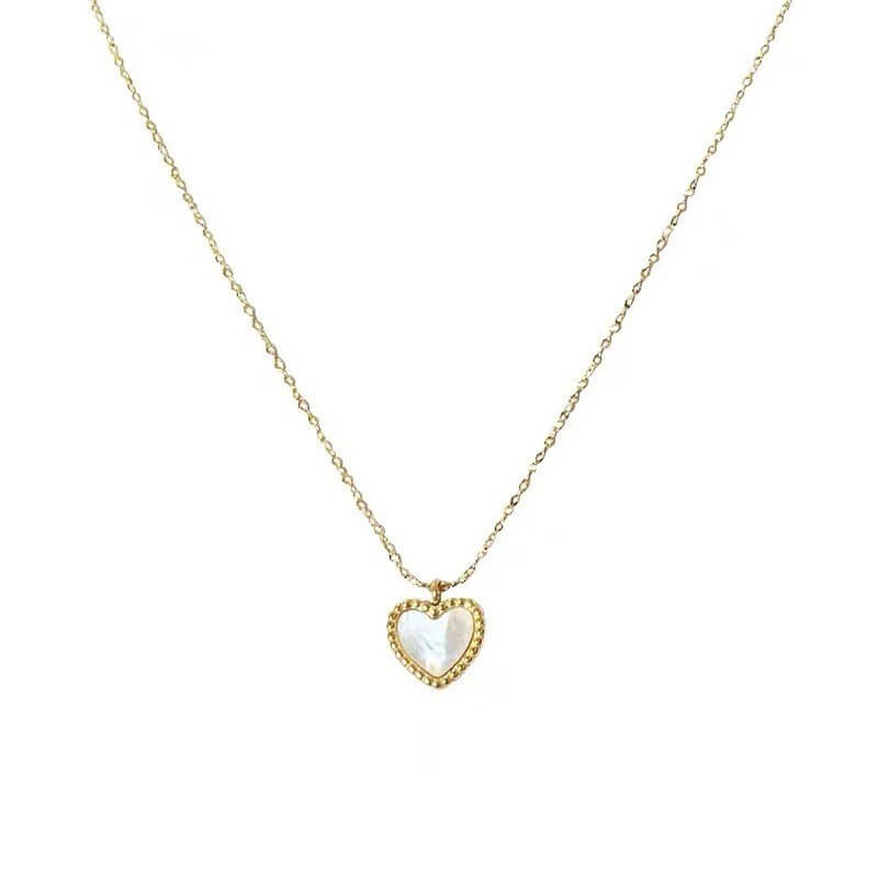 Vintage Gold Heart Pendant Necklace