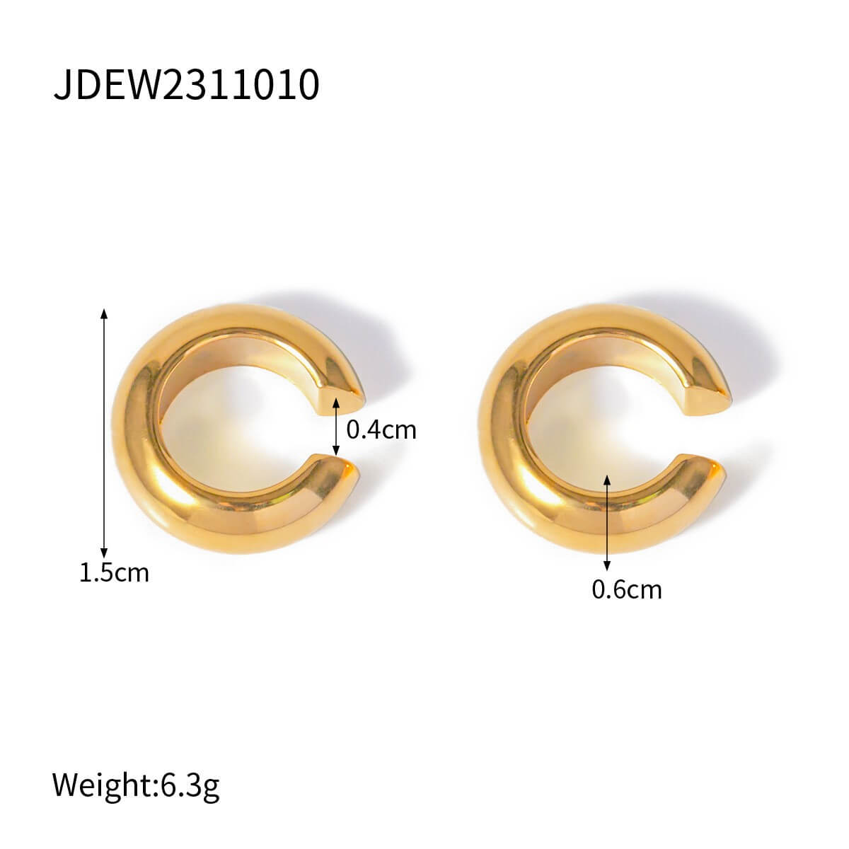 Modern Gold Zircon Huggie & Ear Cuff Collection