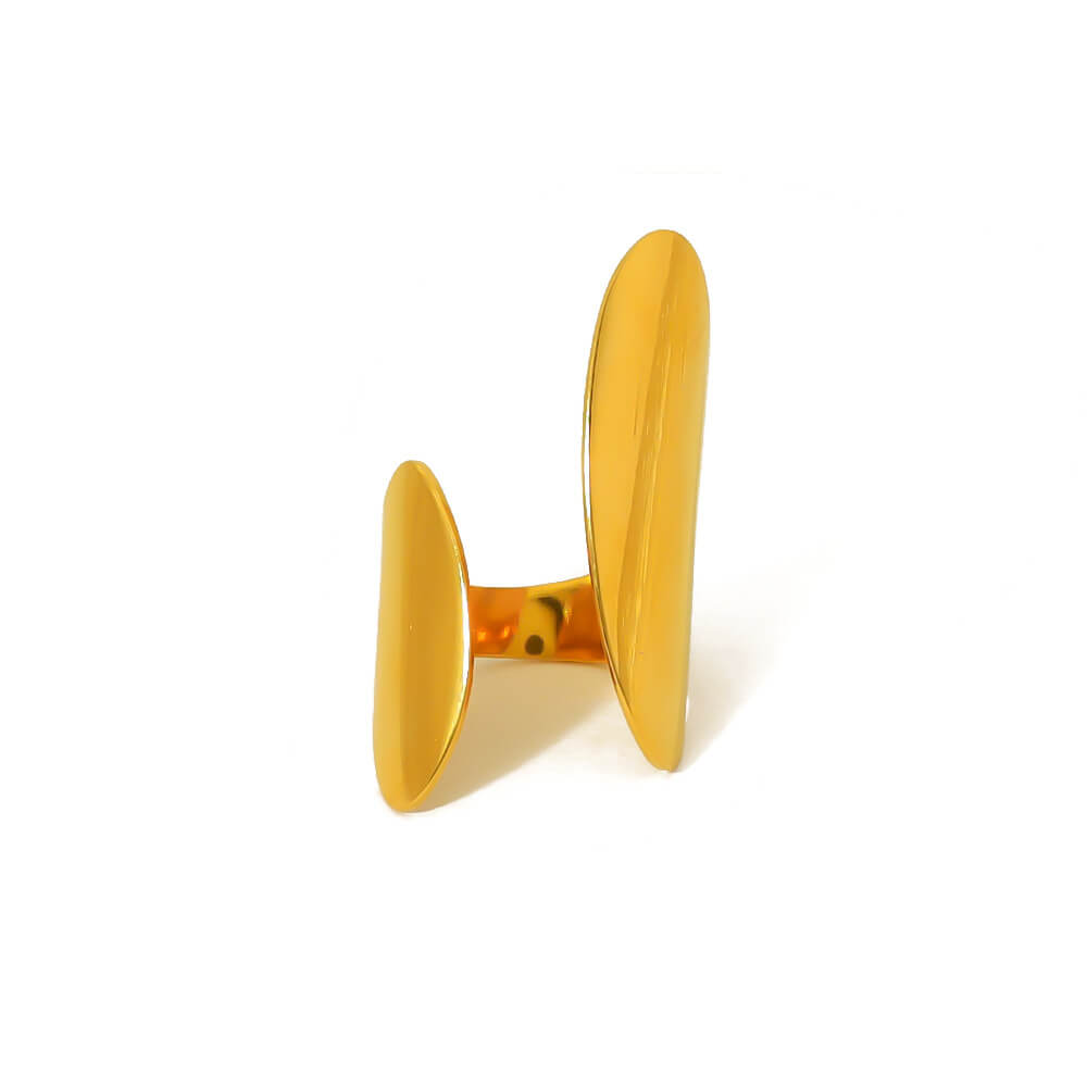 Minimalist Dual Shield Open Armor Ring
