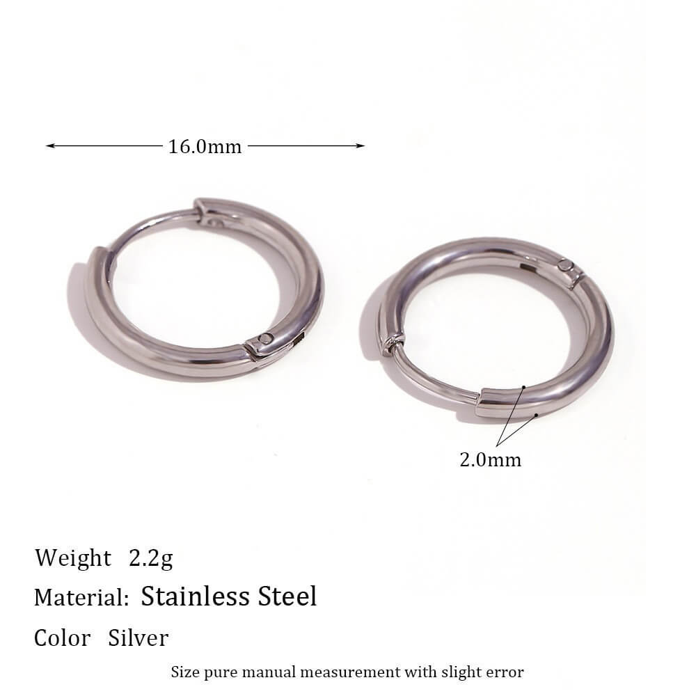 Minimalist Zircon Eternity Huggie Hoops