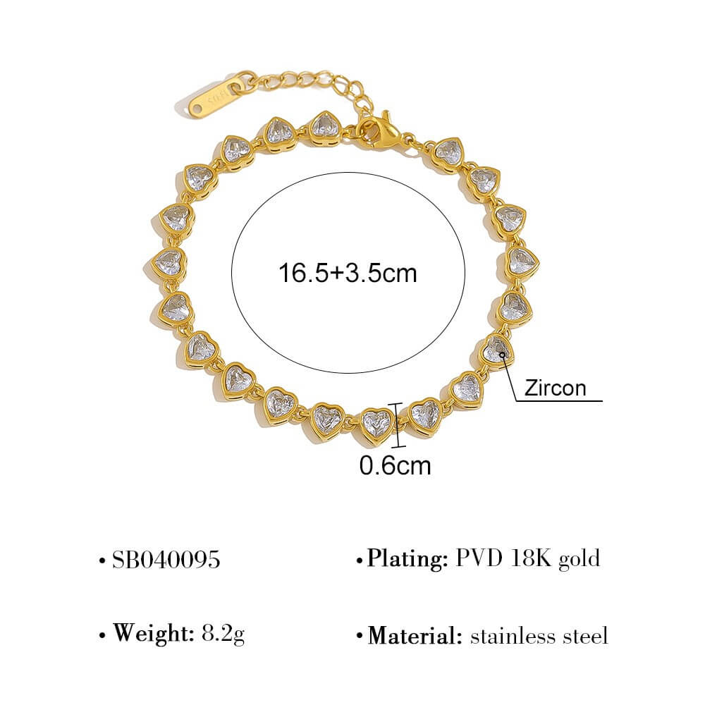 Cubic Zirconia Tennis Bracelet