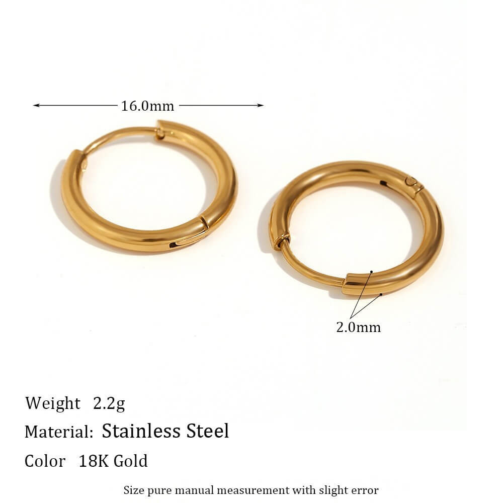 Minimalist Zircon Eternity Huggie Hoops