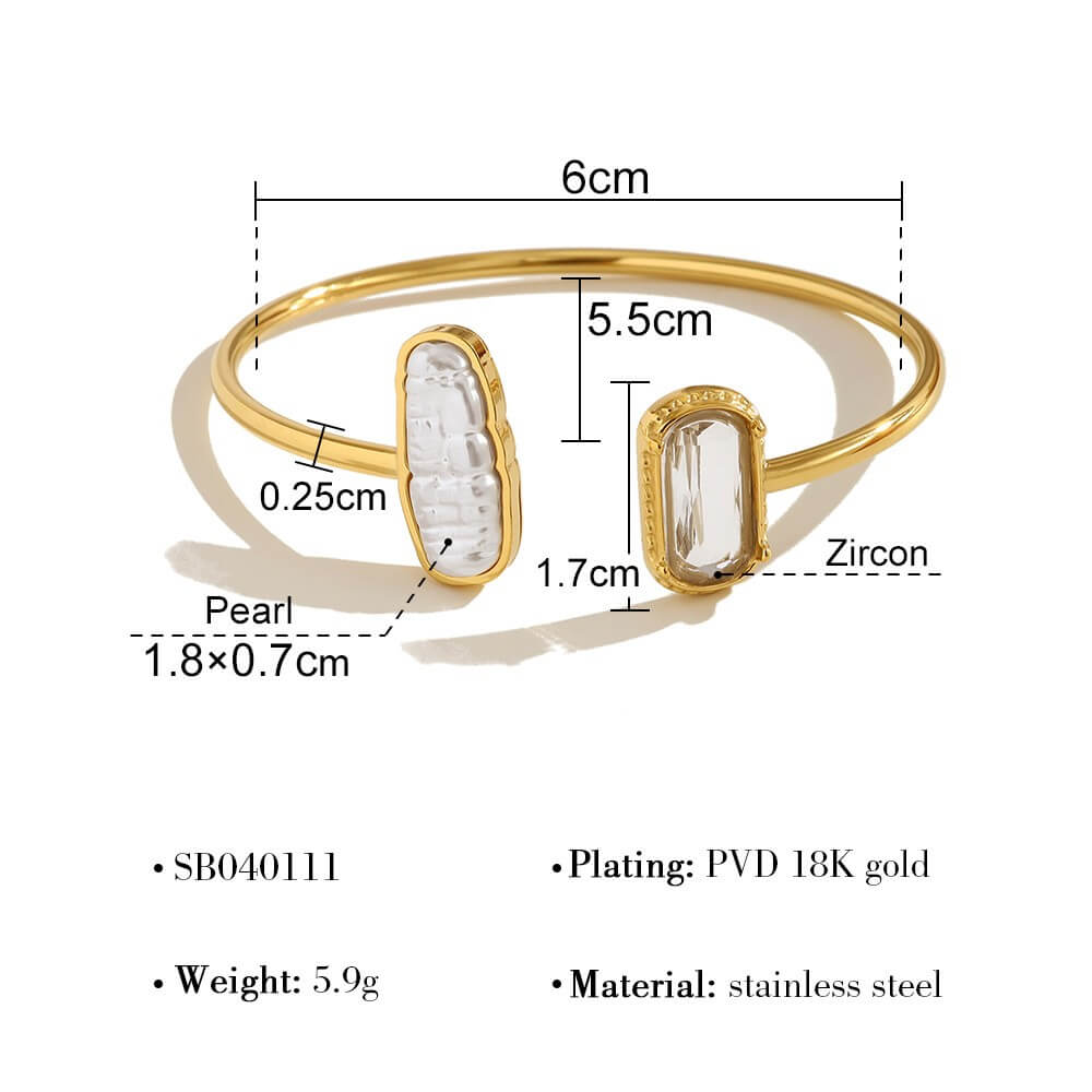 Baroque Pearl Open Rings