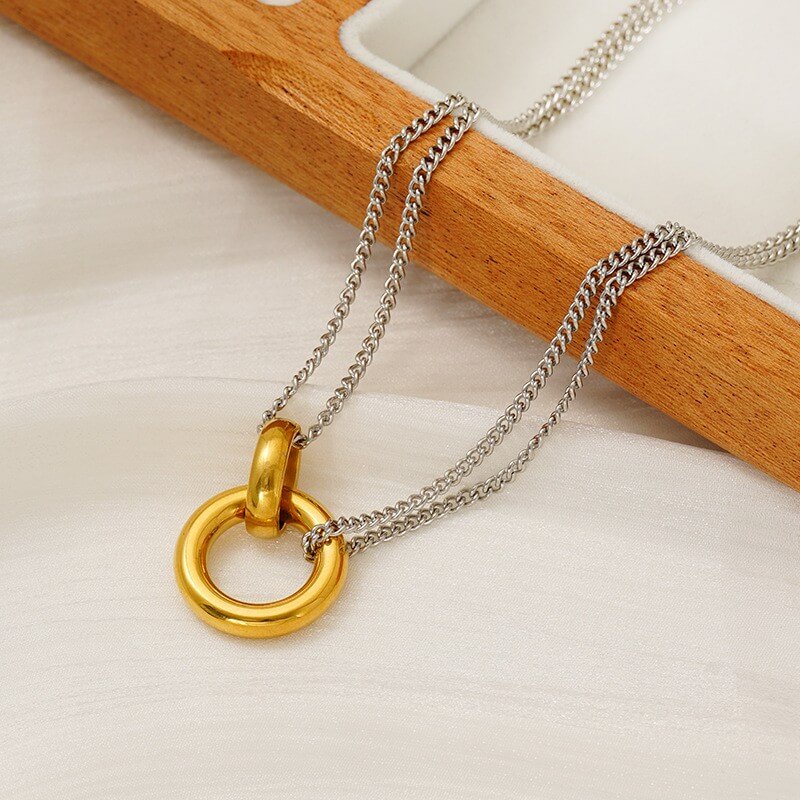 Waterproof Vintage Statement Pendant Necklace