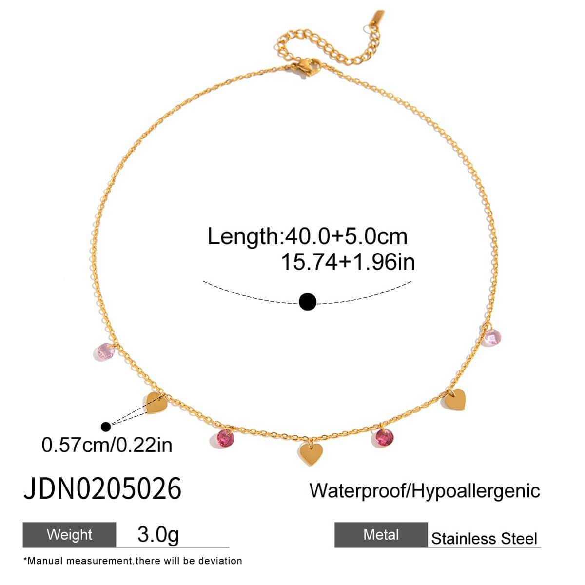 18K Gold Cylinder Charm Necklace