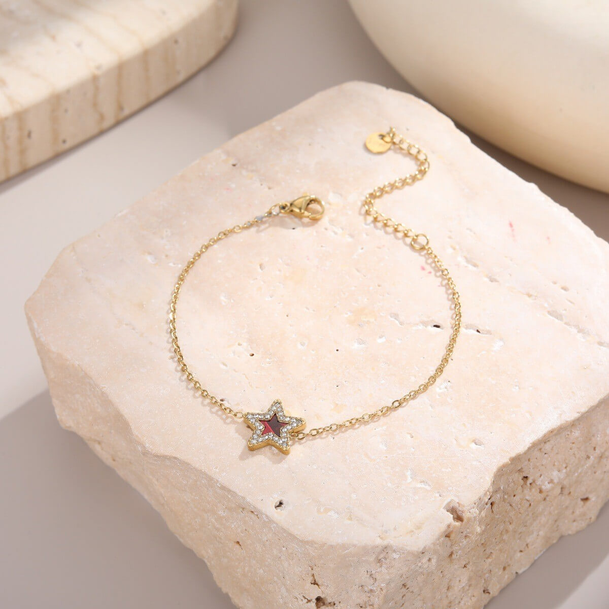 Gold Pavé Star Bracelet