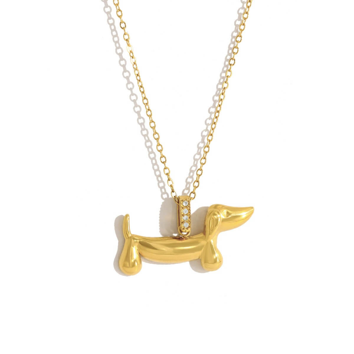 Golden Dachshund Dog Jewelry Collection