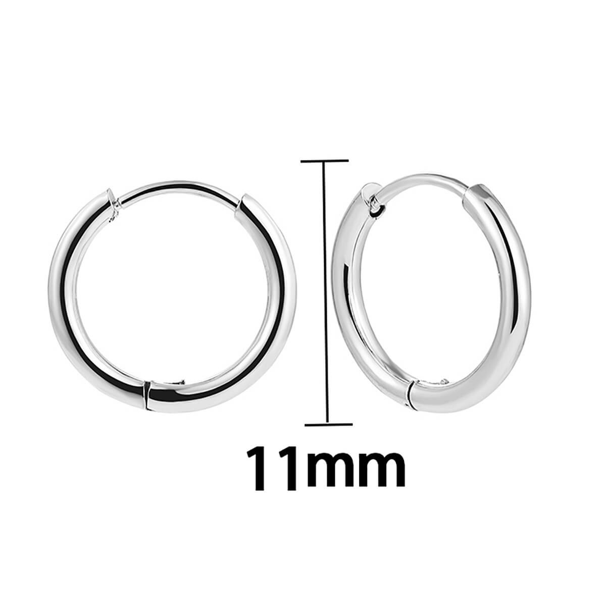 Classic Minimalist Gold Hoop Earrings - 18K Gold Plated Brass