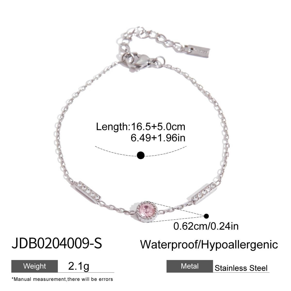 18K Gold Plated Butterfly & Crystal Bracelet Stack Set