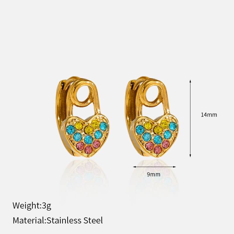 French Retro Chunky Gold Drop Earrings Collection