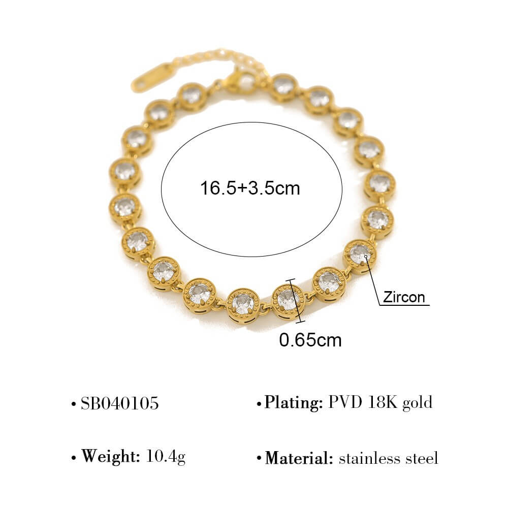 Cubic Zirconia Tennis Bracelet