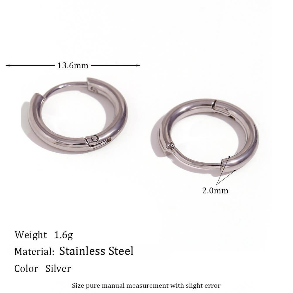 Minimalist Zircon Eternity Huggie Hoops