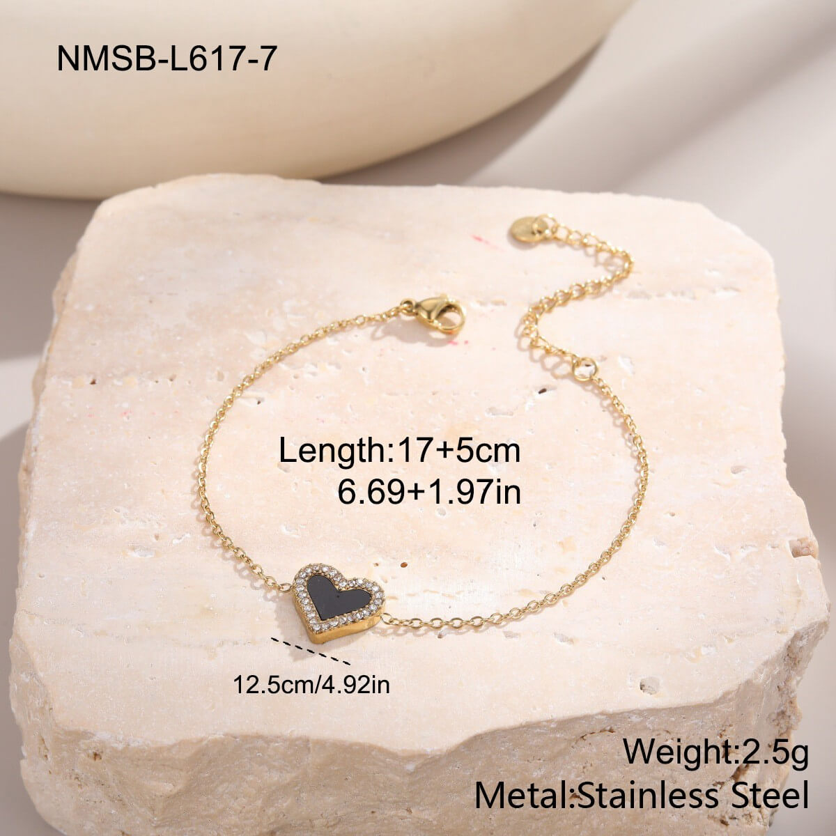Heart Charm Bracelet
