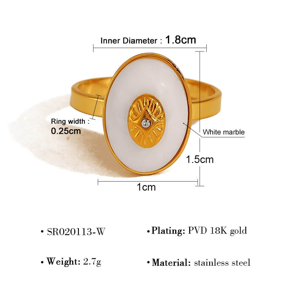 18K Gold Gemsbone Rings