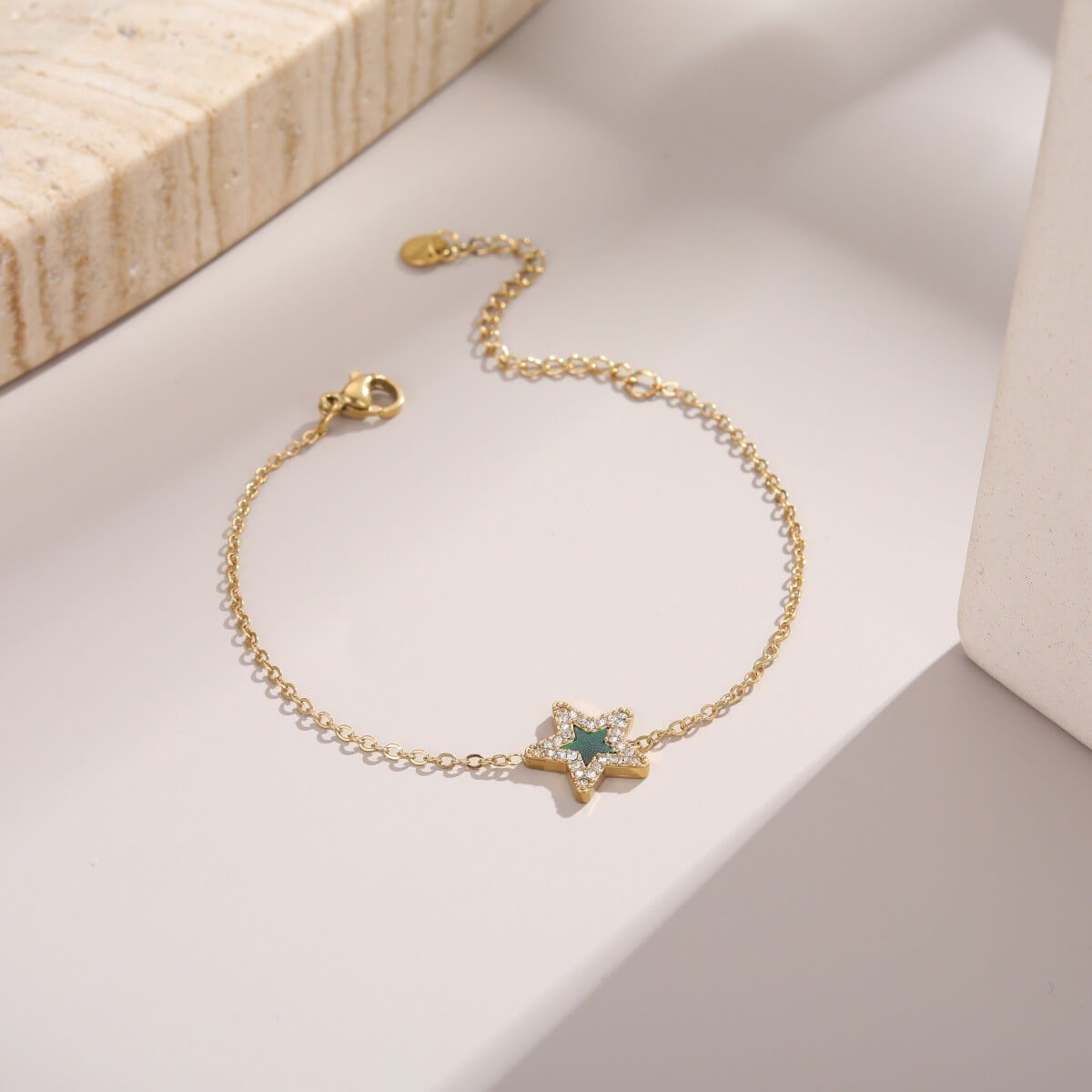 Gold Pavé Star Bracelet