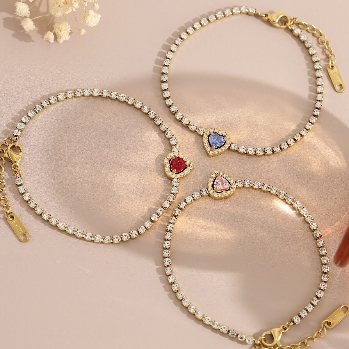 Stainless Steel Zircon Tennis Bracelet