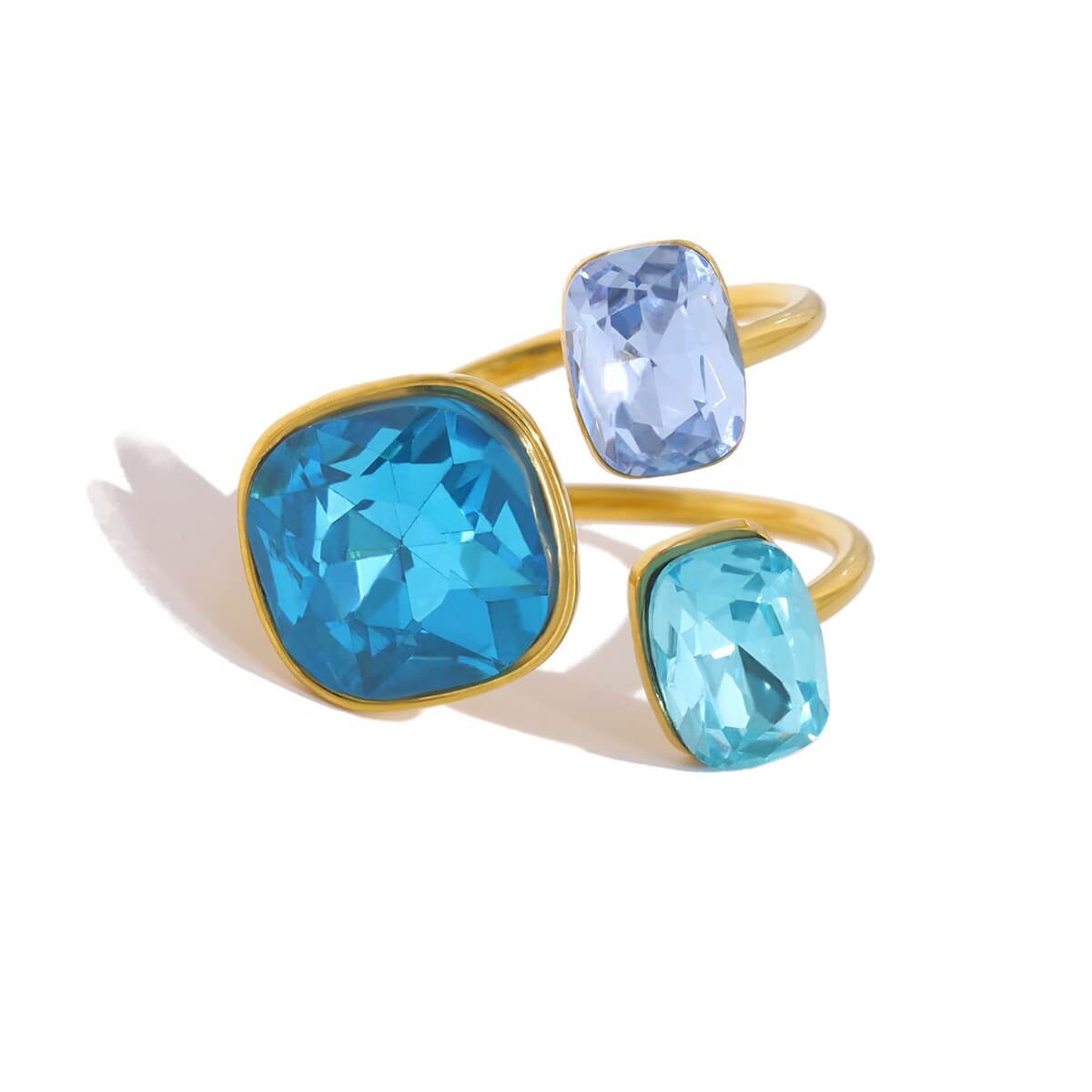 Colorful CZ Zircon Rings