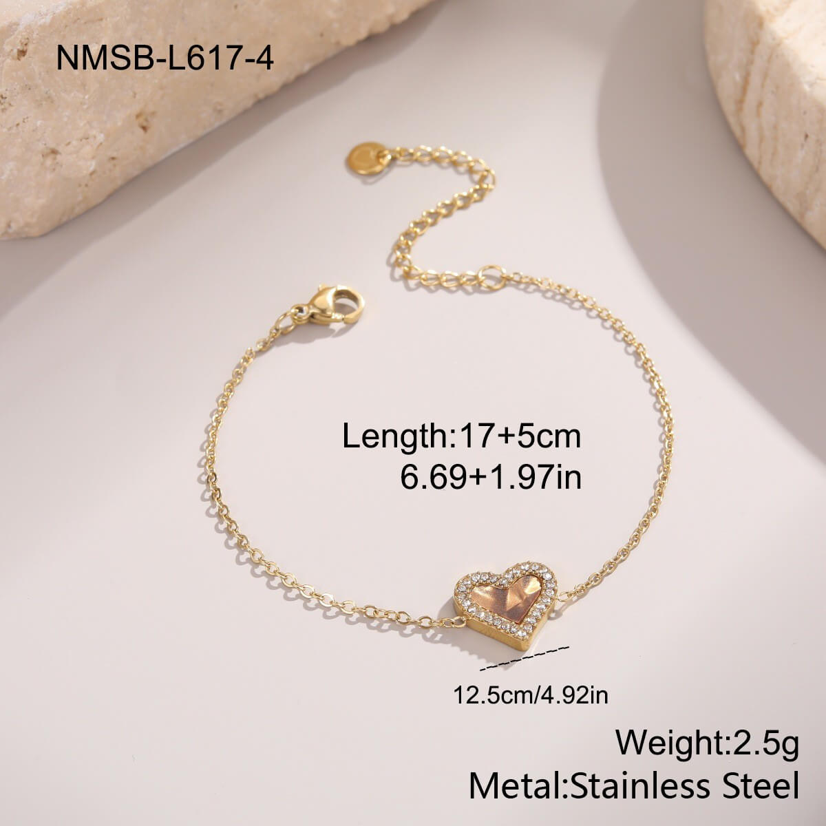 Heart Charm Bracelet