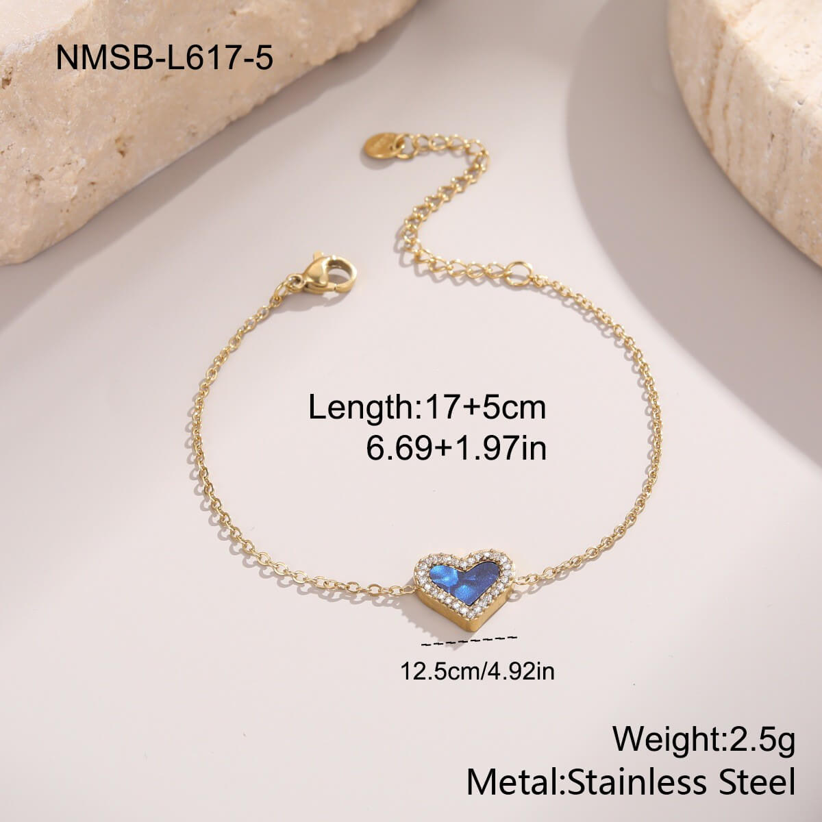 Heart Charm Bracelet