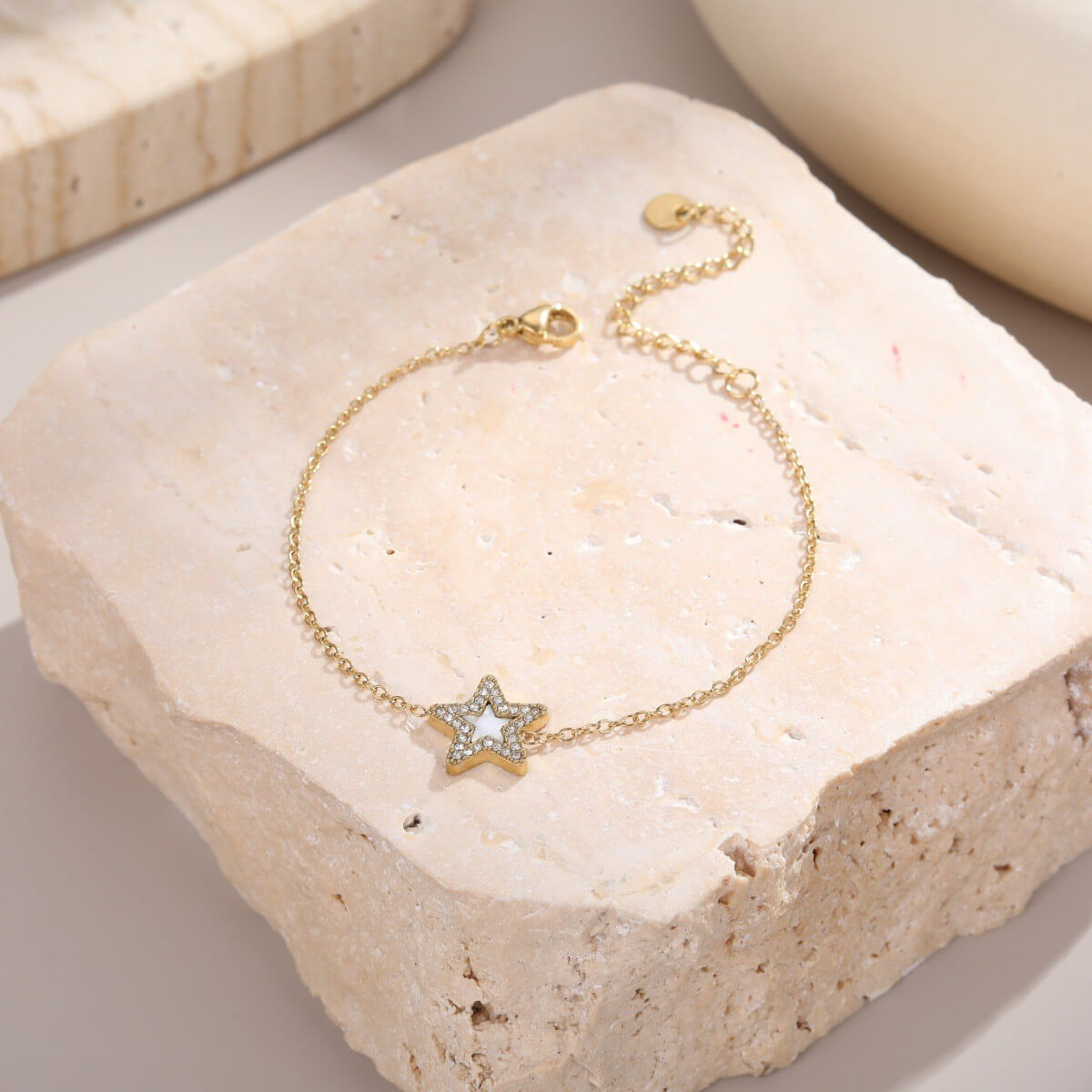 Gold Pavé Star Bracelet