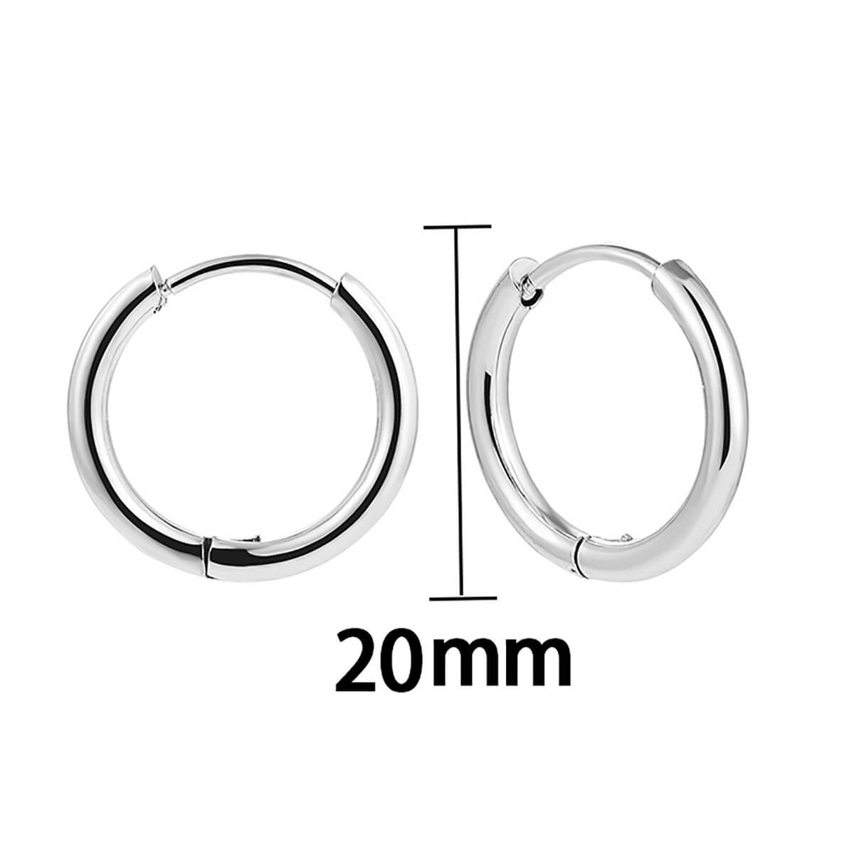 Classic Minimalist Gold Hoop Earrings - 18K Gold Plated Brass