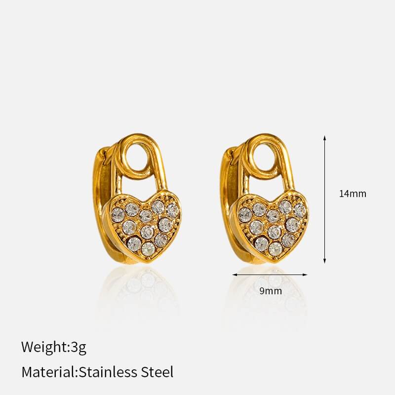French Retro Chunky Gold Drop Earrings Collection