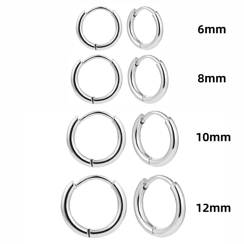 Classic Minimalist Gold Hoop Earrings - 18K Gold Plated Brass