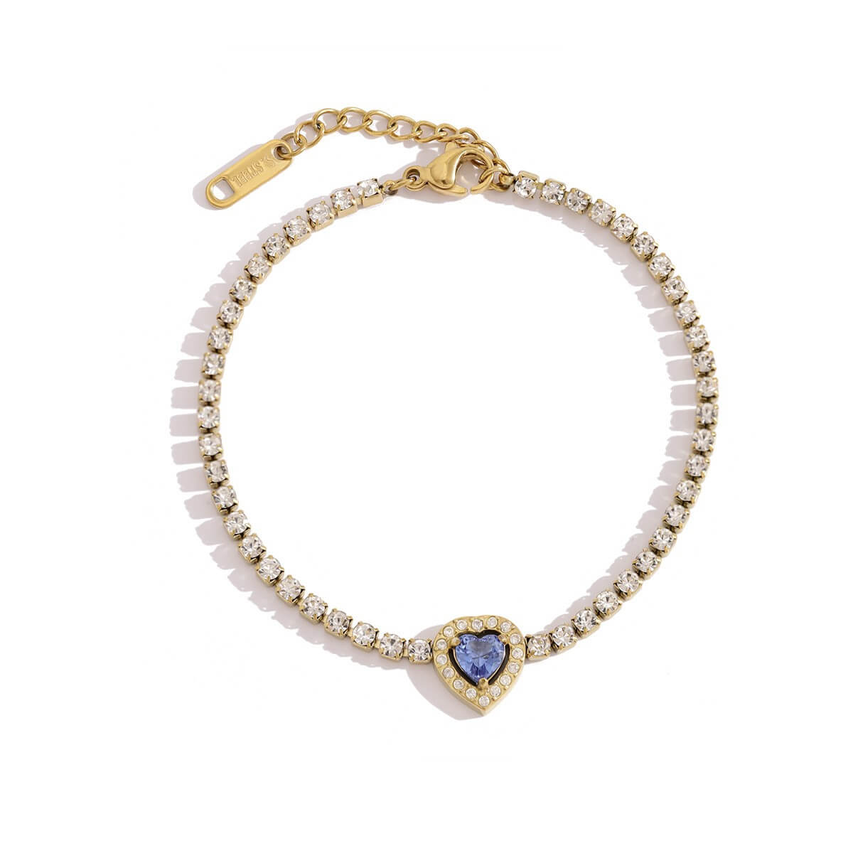 Stainless Steel Zircon Tennis Bracelet