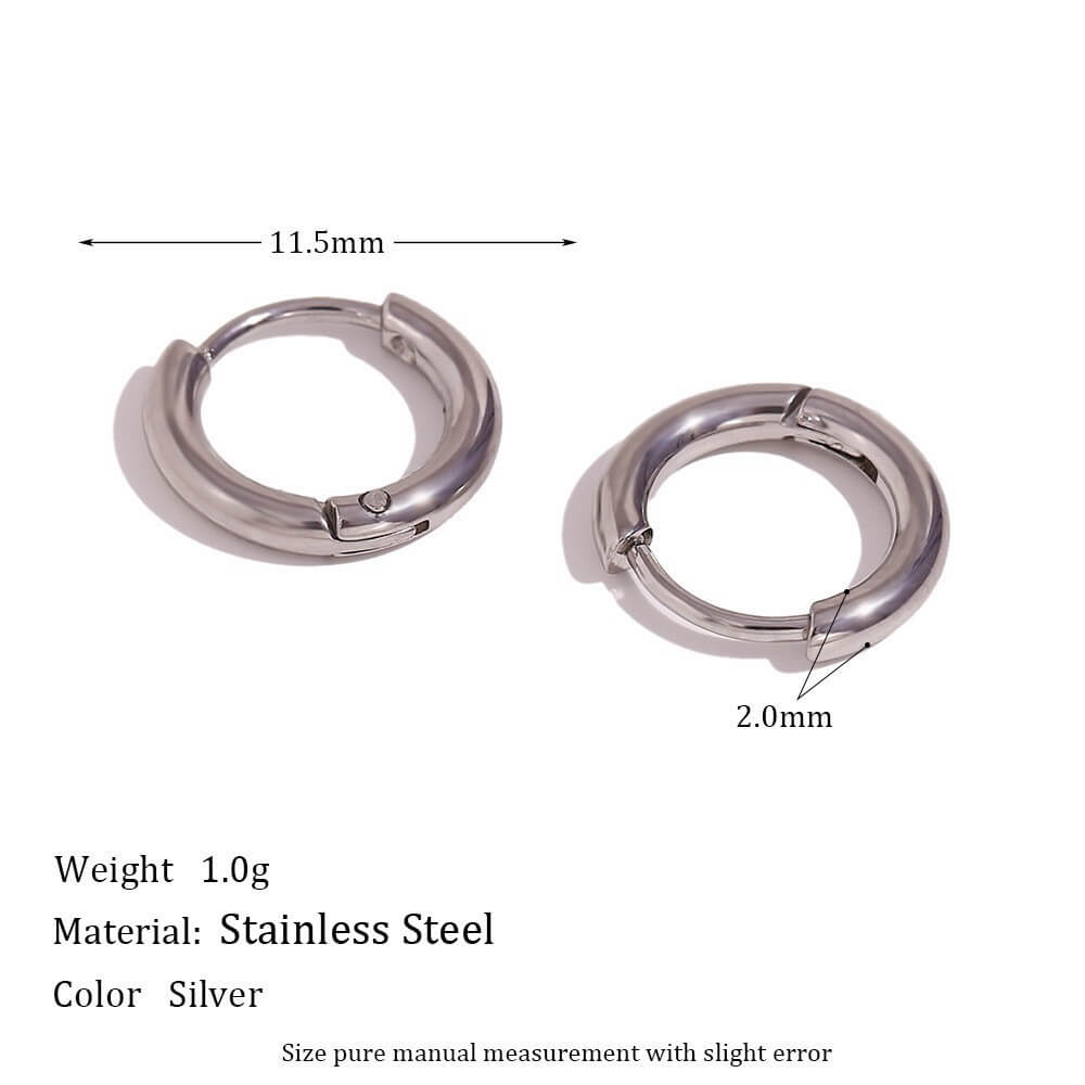 Minimalist Zircon Eternity Huggie Hoops