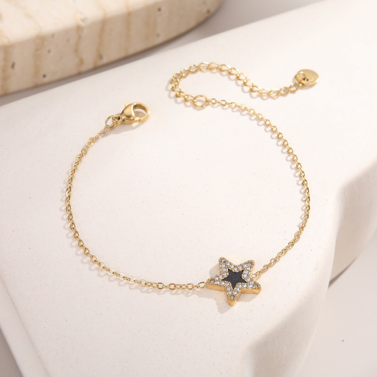 Gold Pavé Star Bracelet