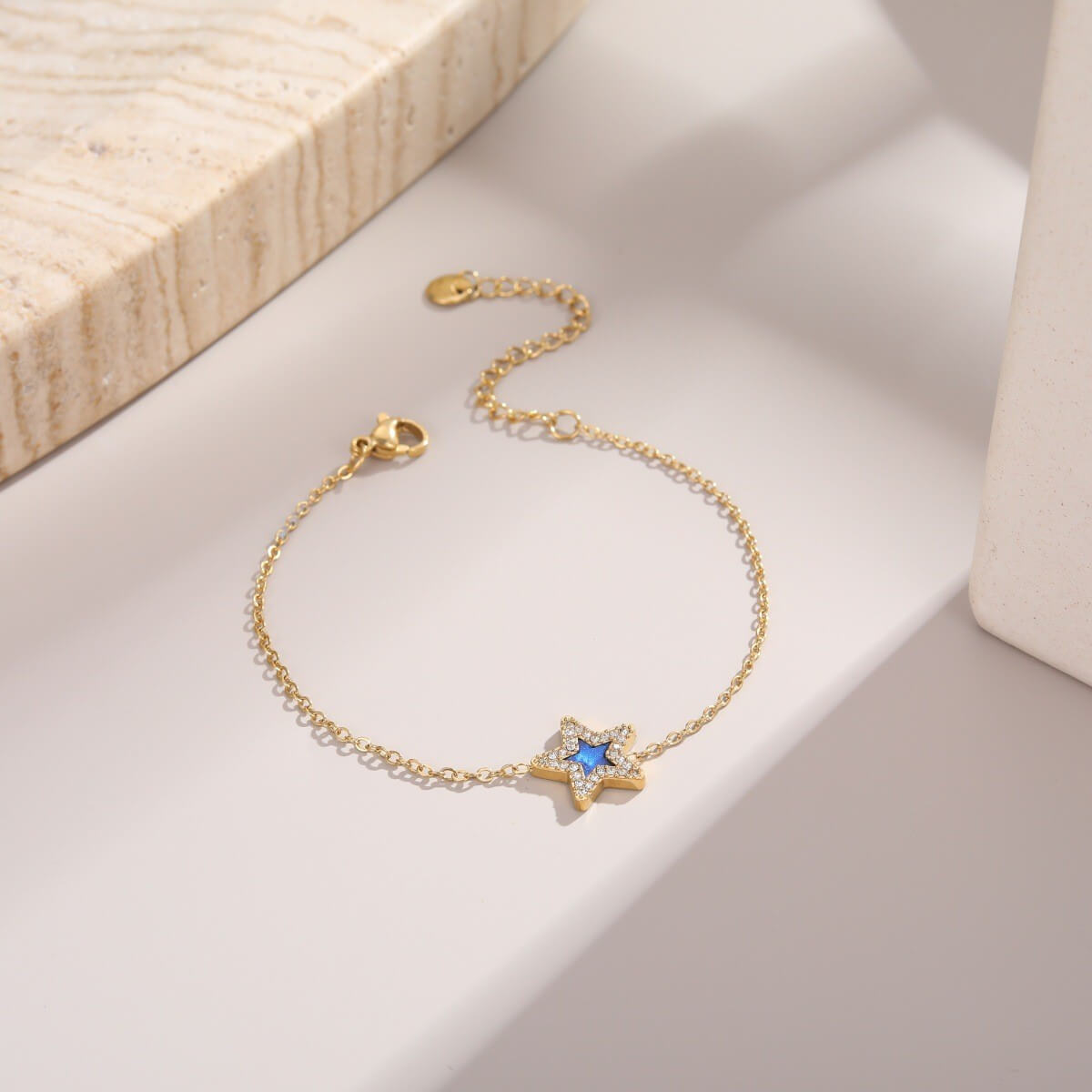 Gold Pavé Star Bracelet