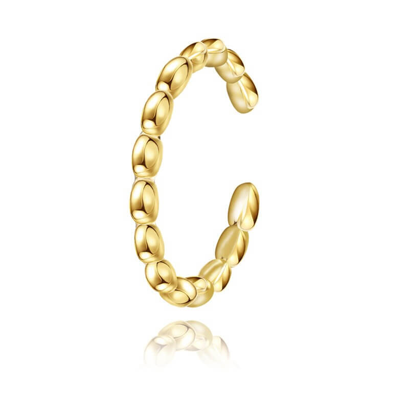 Minimalist Adjustable Gold Stacking Rings