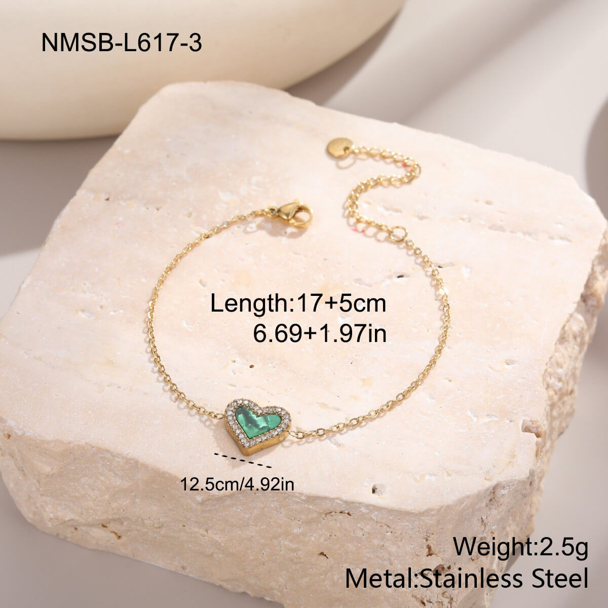 Heart Charm Bracelet