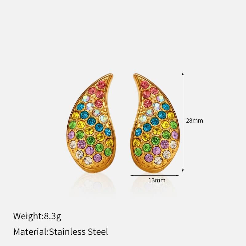 French Retro Chunky Gold Drop Earrings Collection