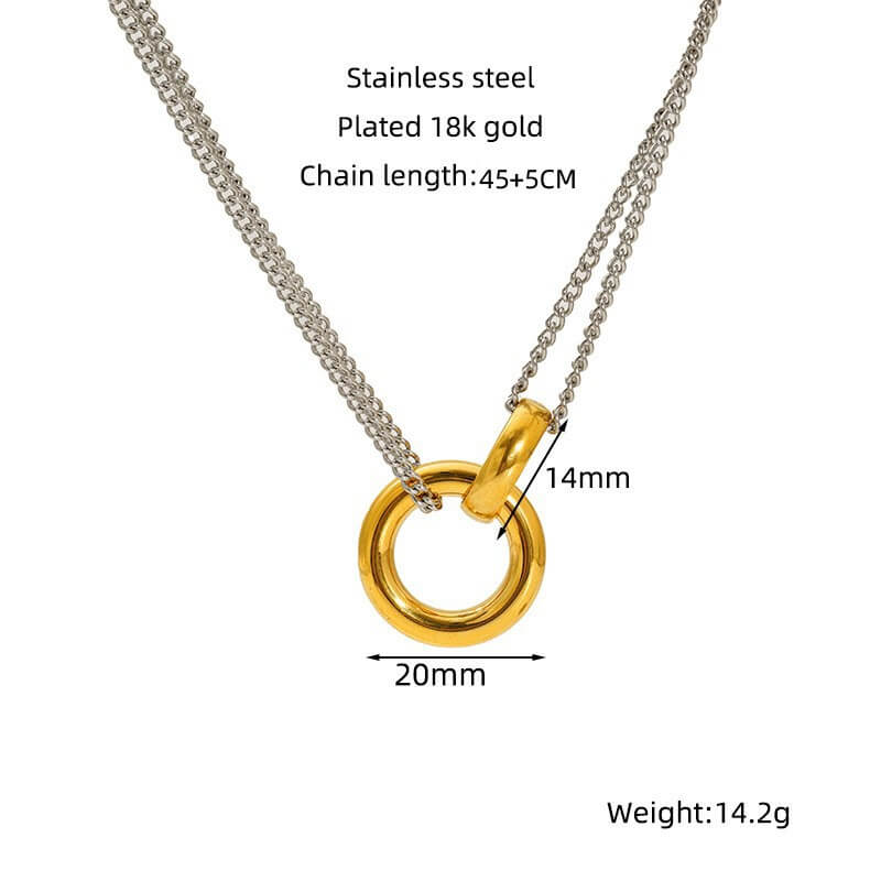 Waterproof Vintage Statement Pendant Necklace