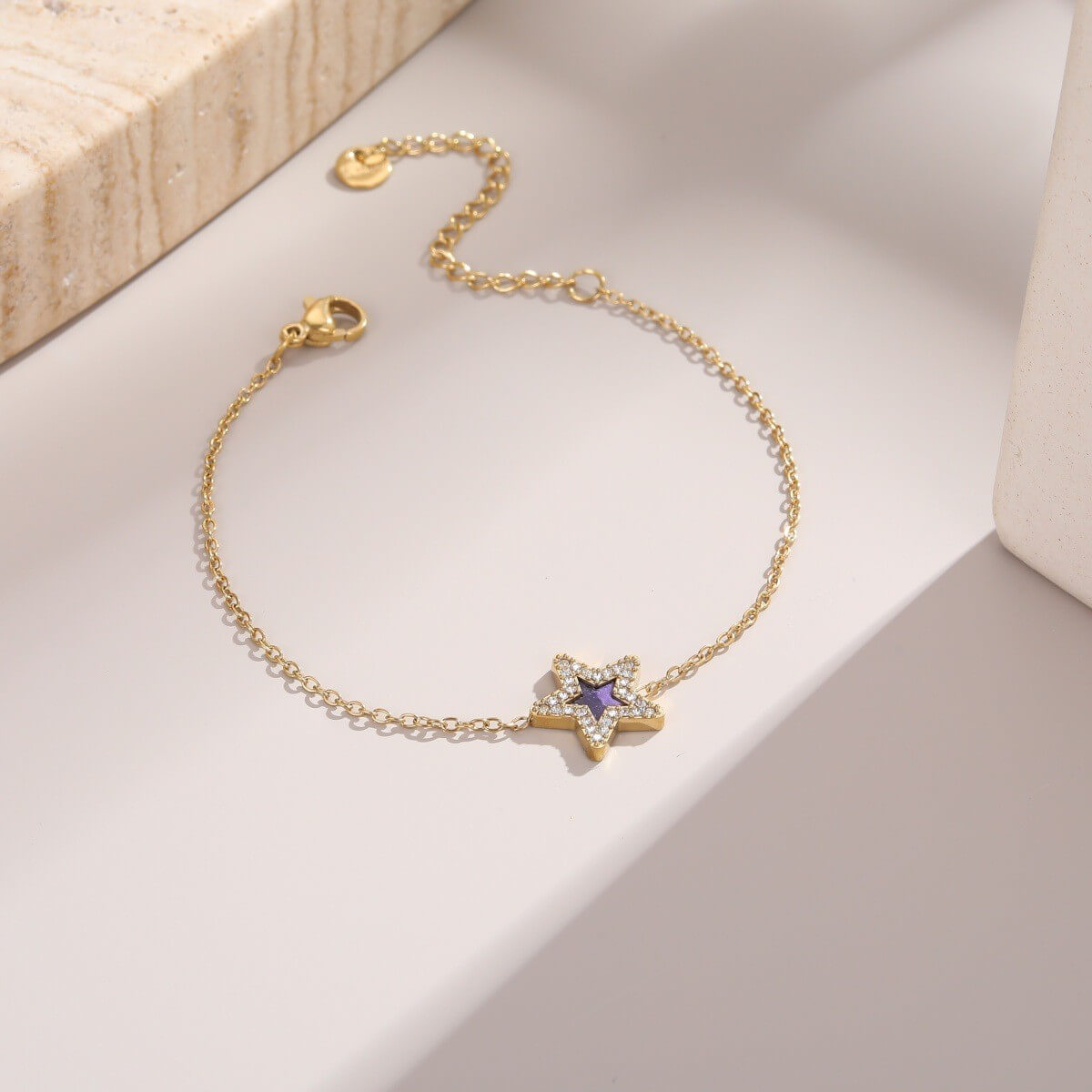 Gold Pavé Star Bracelet